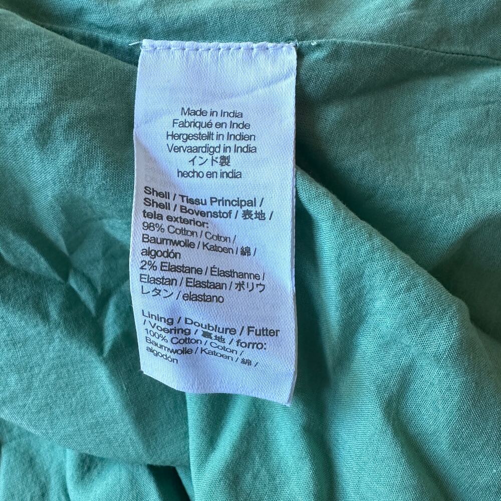 j.crew gauze flutter-sleeve mini dress eucalyptus steam green by516 women small - Picture 5 of 5